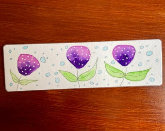 3 Flowers - Bookmark Original Illustration