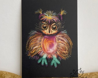 Postcard "Owl in the Dark"