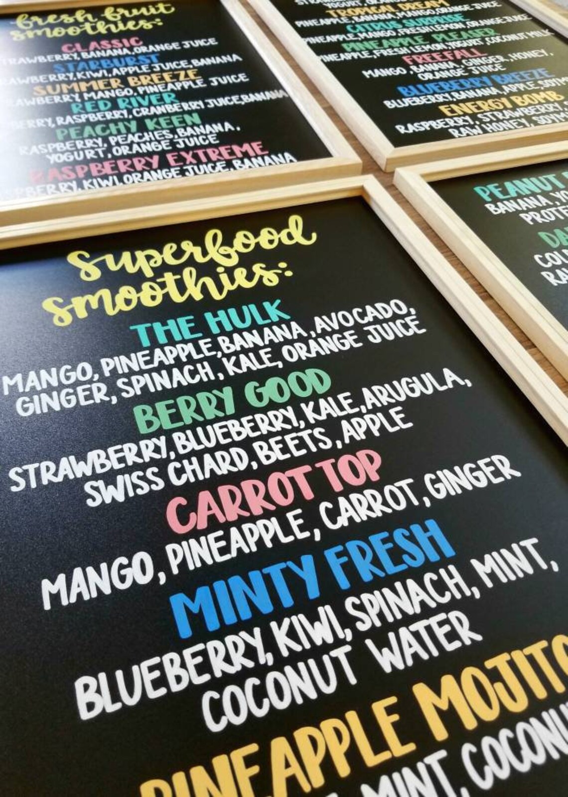 Custom Menu Chalkboard custom made hand painted Etsy