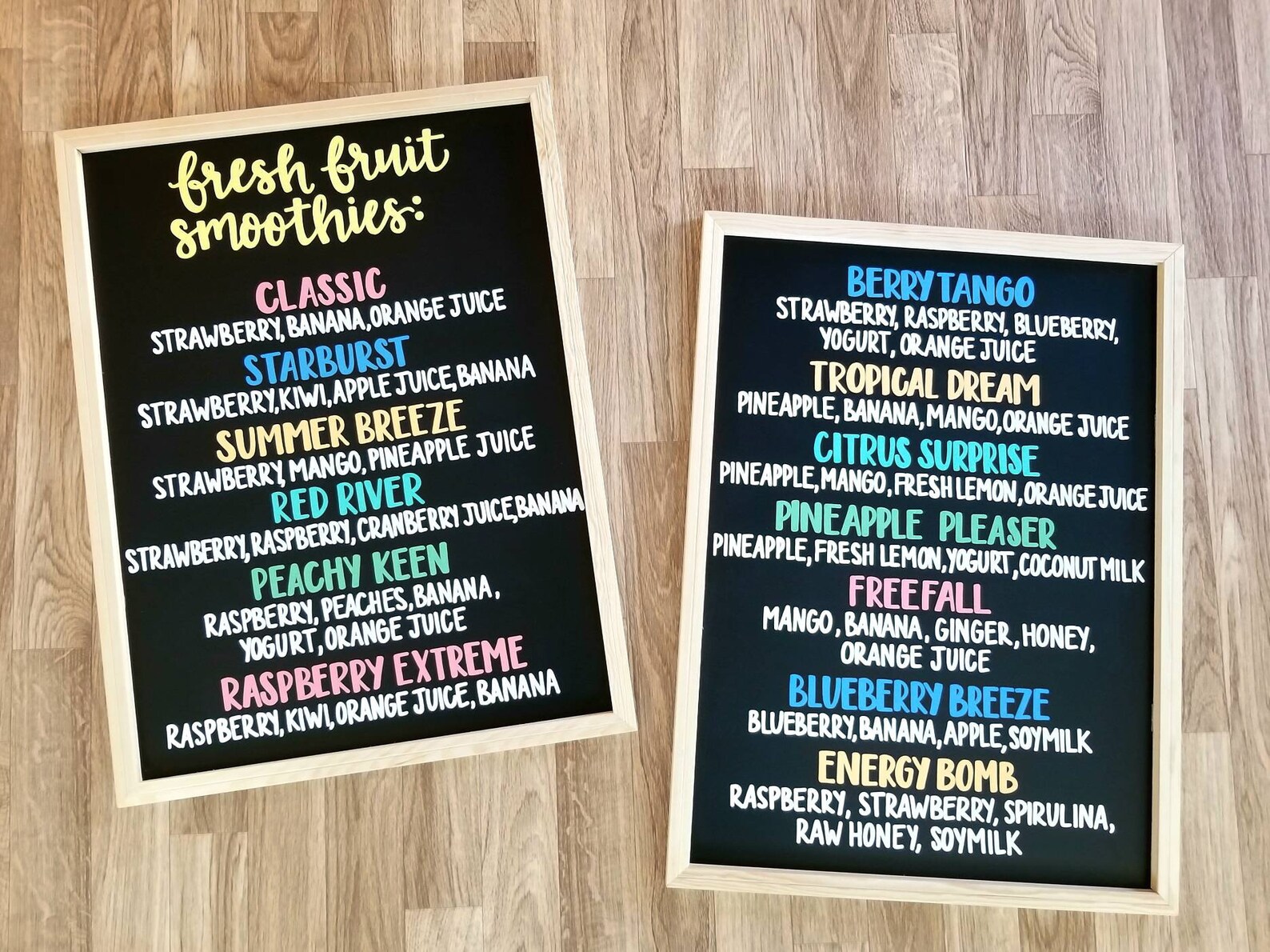 Custom Menu Chalkboard custom made hand painted Etsy