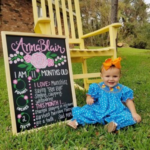 but our hearts forever hold our hands for a little while Grandchildren family tree hand painted chalkboard custom