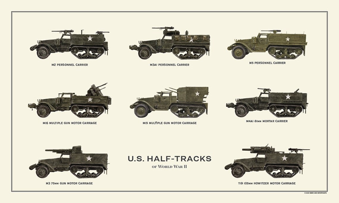 US Army Half-tracks of World War II - Etsy