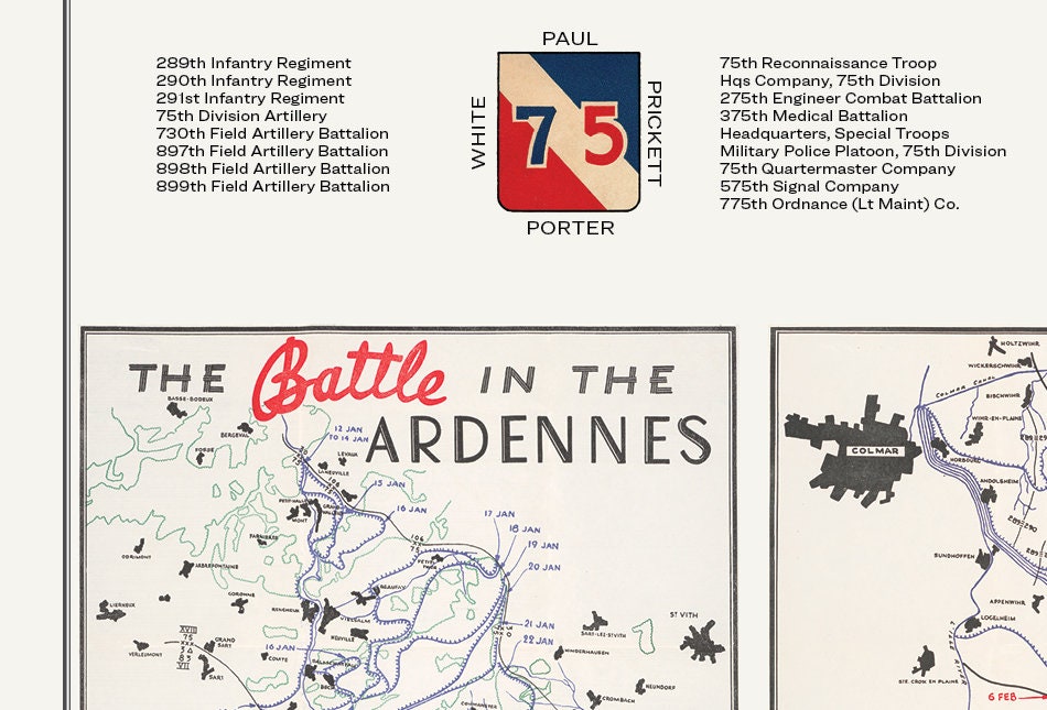 Airborne Assault Map for D-Day, D-Day +75