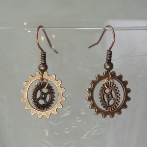 Steampunk Ohrringe Bild 1