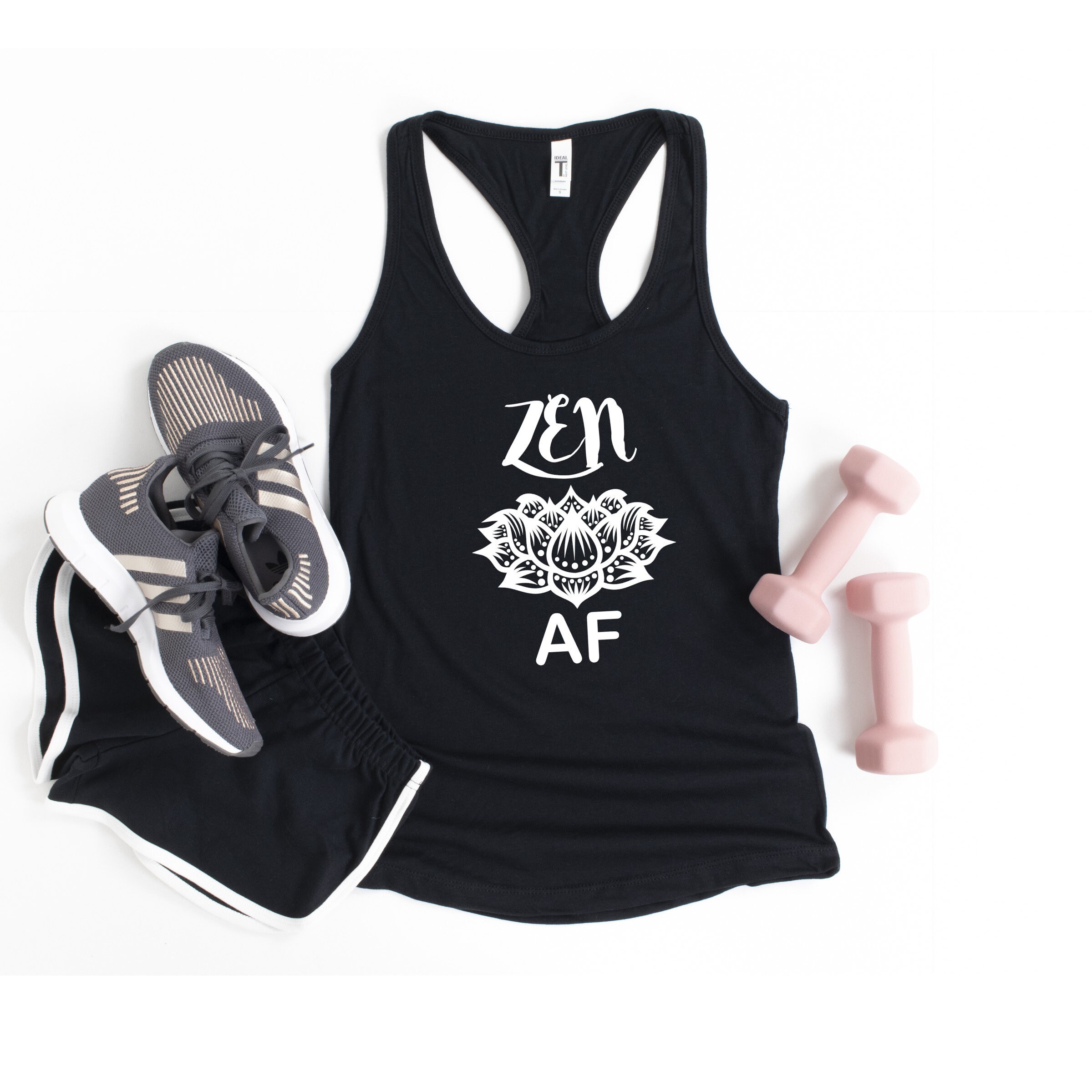 Zen AF Funny Yoga Shirt/funny Yoga Tank Top/funny Yoga Tops Etsy
