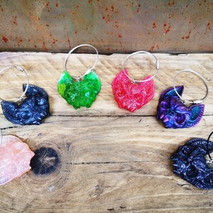 Bat Head Key Ring, Bat Key Ring, Bat Bag Charm