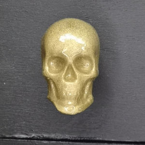 Resin Skull Knobs, Skull drawer Pulls, Made to Order