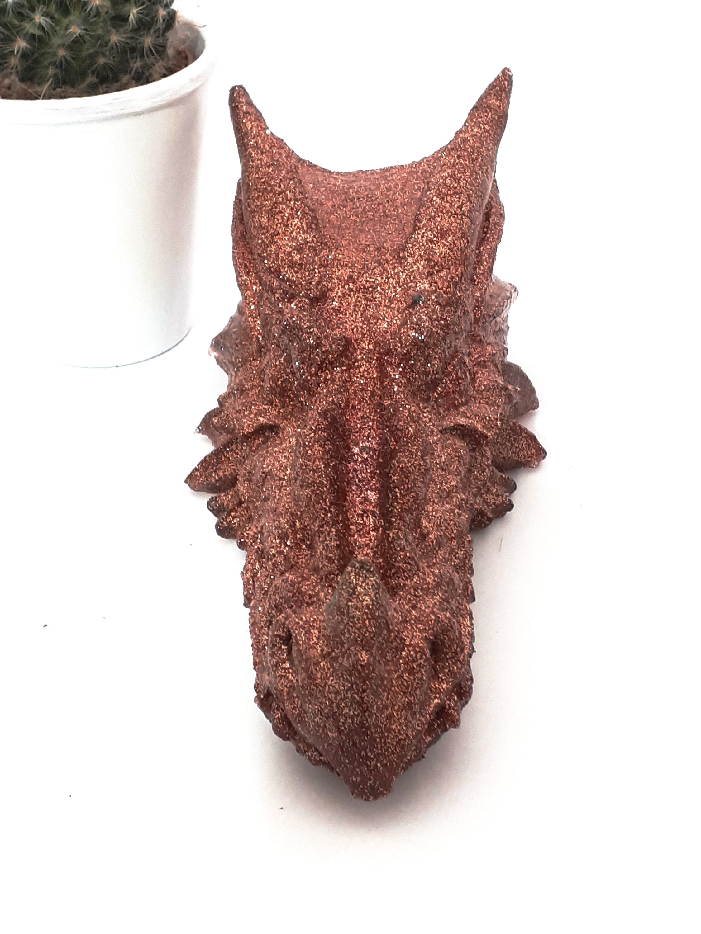 Dragon Head Glitter Dragon Resin Dragon Head Etsy