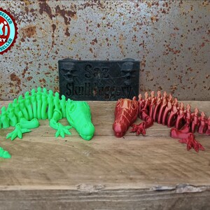 Articulated Crocodile, Flexi Crocodile, 3D Printed Crocodile