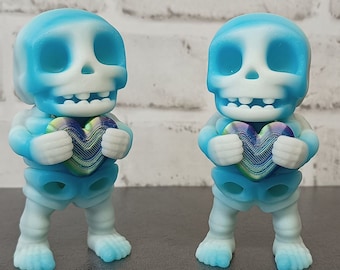 3D Printed Valentine's Skeleton Heart Bauble: Articulated PLA Filament