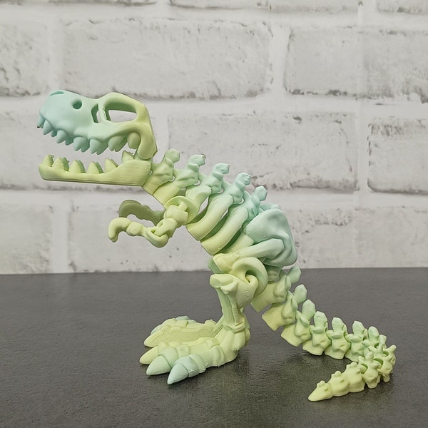 T-Rex Skelett, Flexi-Fabrik artikulierte T-Rex Skelett, 3D gedruckter T-Rex