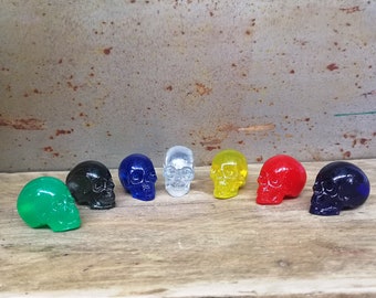 Resin Skull Knobs, Skull drawer Pulls, Made to Order