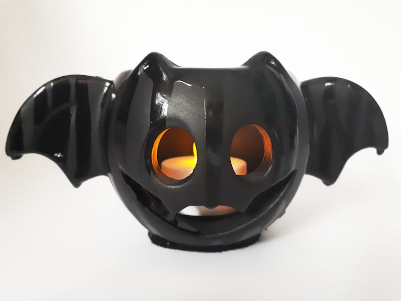Bat Tea Light Candle Holder Halloween Bat Etsy UK