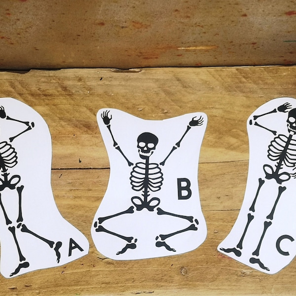 Skeleton Decal - Etsy UK