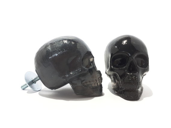 Large Skull Knob Resin Skull Door Knob Skull Drawer Handle Etsy