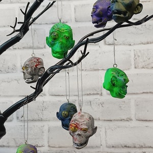 Zombie Head Bauble, Zombies, Dead Head Bauble,