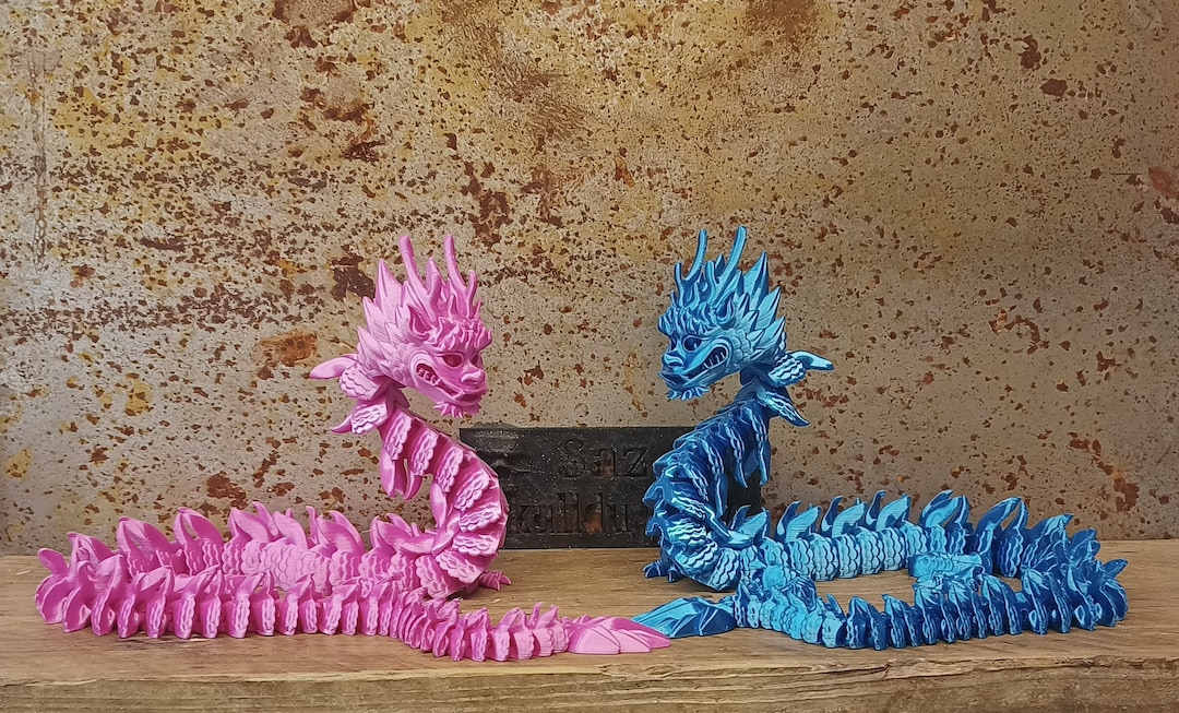 Flexi Factory Articulated Dragon, 3D Printed Dragon - Etsy