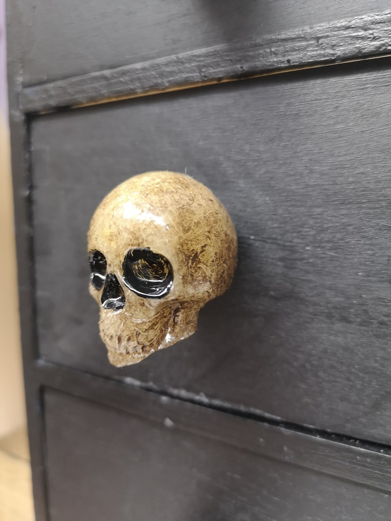 Skull Knobs Resin Skull Knobs Skull Drawer pulls Made to Etsy