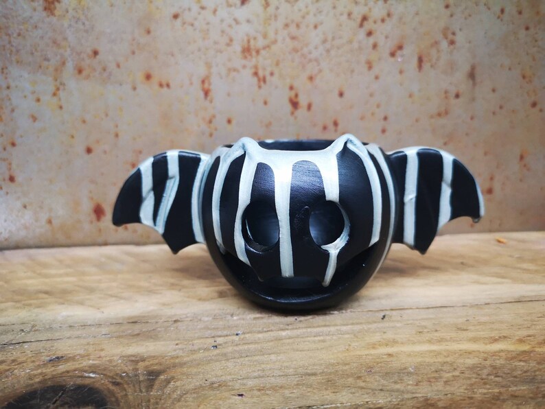 Bat Tea Light Candle Holder Halloween Bat Etsy UK