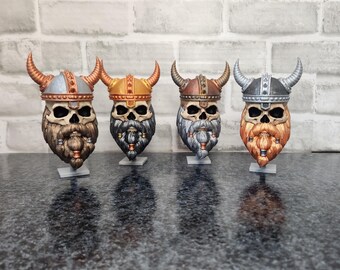 3D Printed Color Changing Viking Skull: Gothic Decor