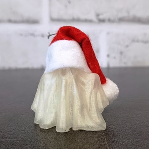 Santa hat Ghosts, Ghost Baubles, Santa Ghost