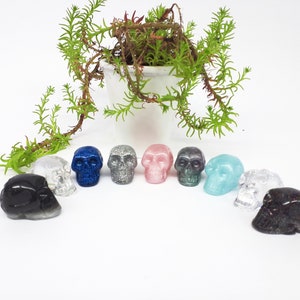 Mini Skull Ornaments, Small Resin Skulls