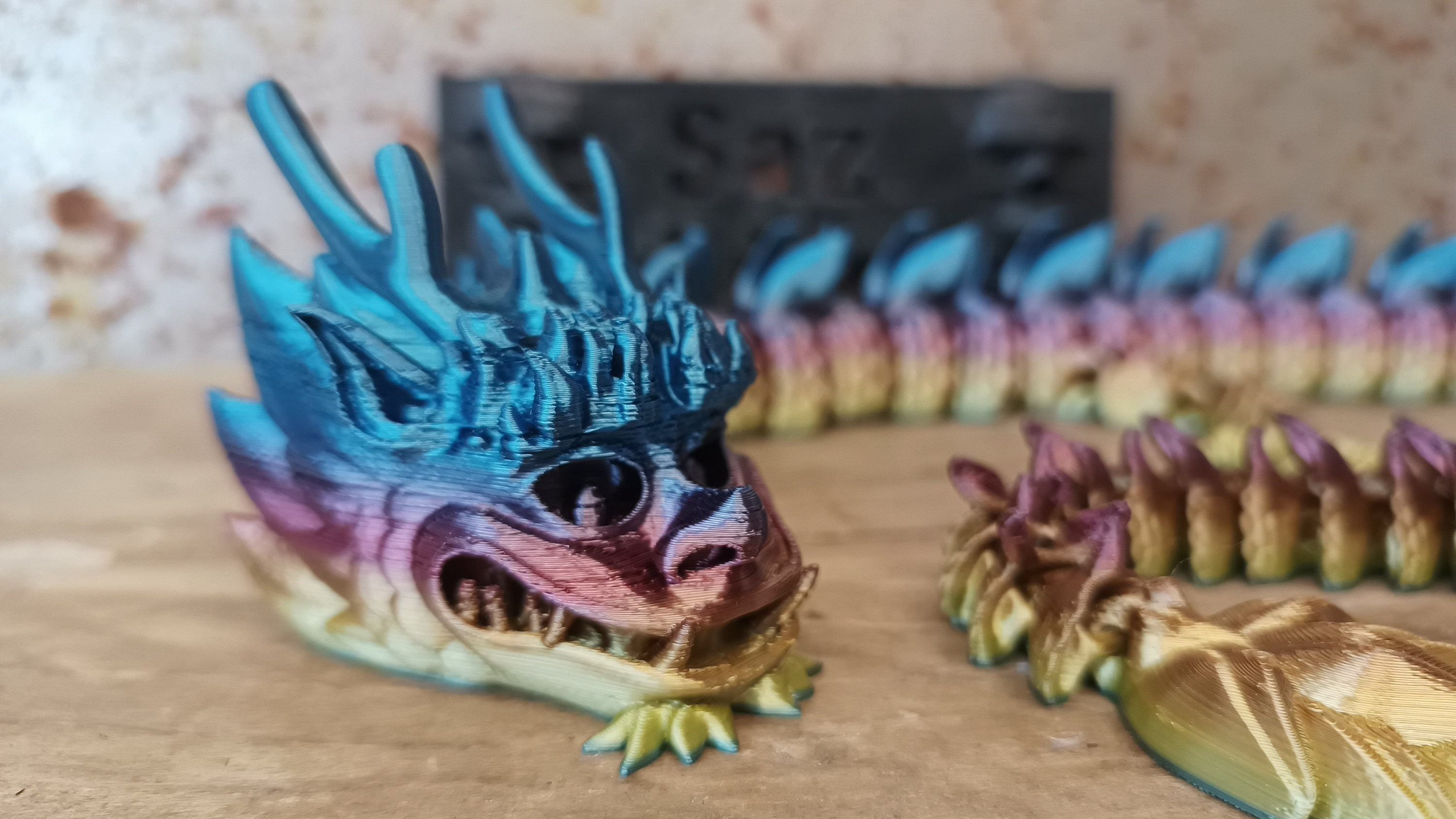 Flexi Factory Articulated Dragon, 3D Printed Dragon - Etsy