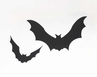 Bat Decals: Pair of Vinyl Window Stickers