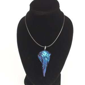 Raven Skull Necklace, Gothic Raven Jewellery image 7