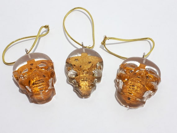 Hanging Skull Baubles Christmas Tree Skull Decorations Etsy