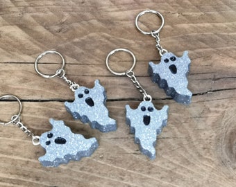 Ghost keyring, Halloween Keyring, Ghost Bag Charm