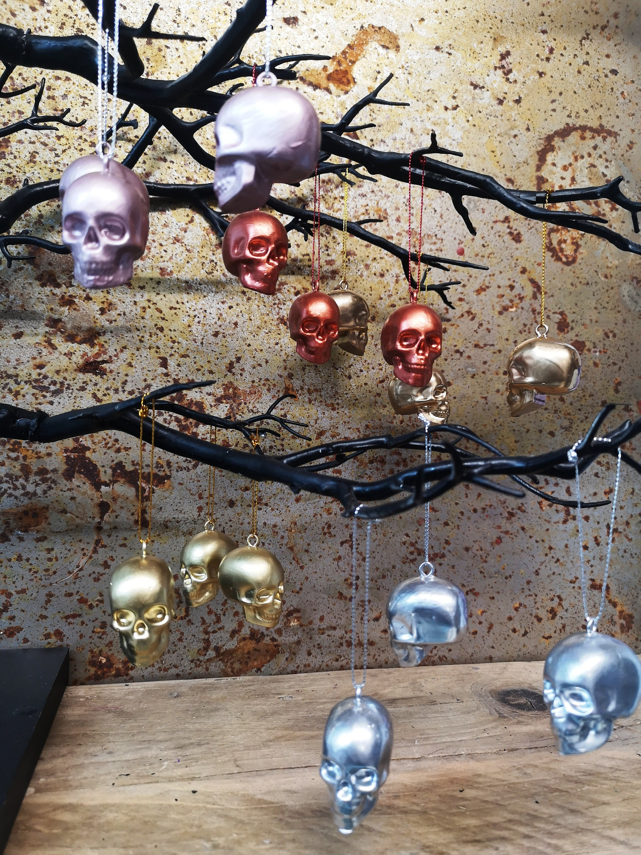 Crâne Suspendu Bauble, Arbre de Noël Crâne Décor, Crânes d'halloween