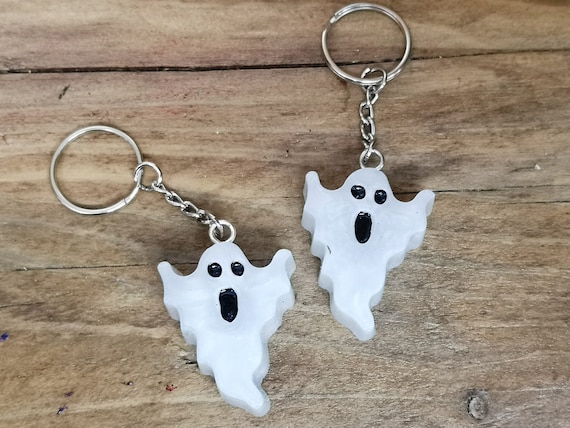 Ghost Keyring Halloween Keyring Ghost Bag Charm Etsy