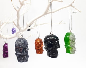 Hanging Skull Decoration, Skull Christmas Bauble.
