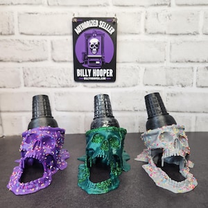 Ice Cream Skull Dice Tower: Gothic Glitter Sprinkles