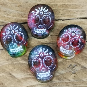 Sugar Skull Brooch, Sugar Skull Pin Badge