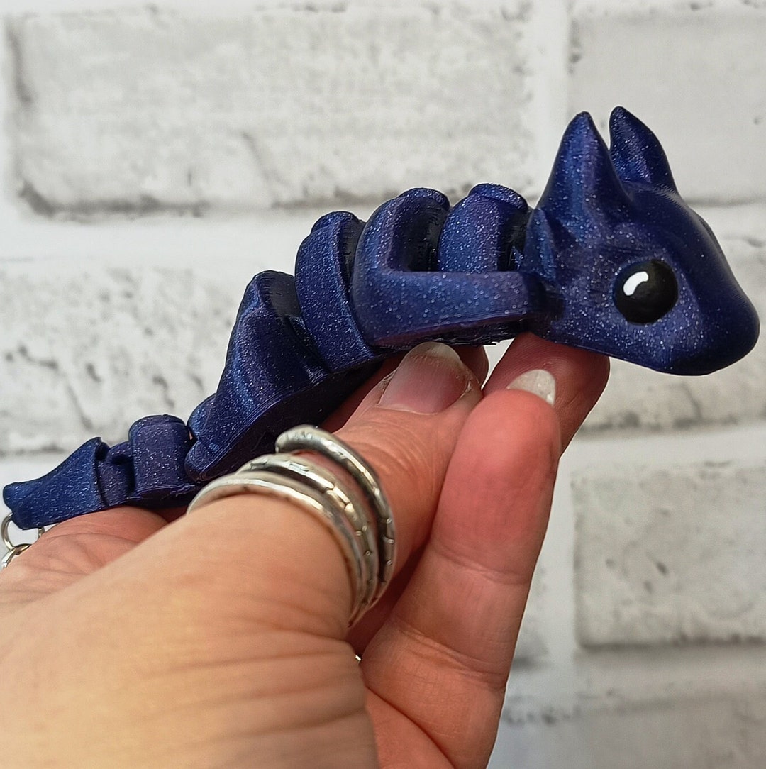 Articulated Dragon Keyring, 3D Printed Dragon, Dragon Keyring Etsy