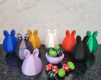 3D Printed Easter Bunny Egg Container: PLA Storage Pot