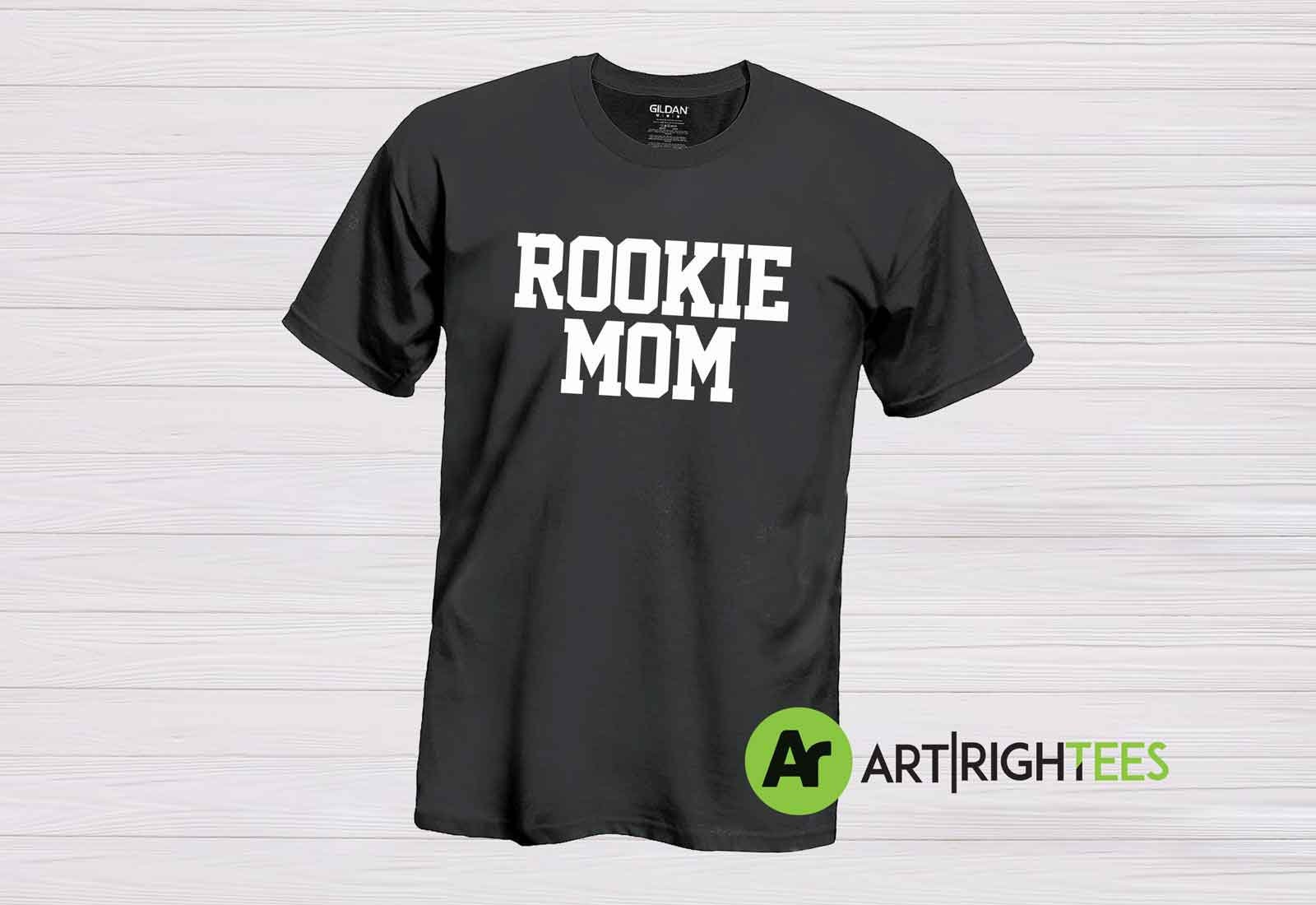 Rookie Mom Custom Unisex T-shirt Tee Matching Shirt T - Etsy