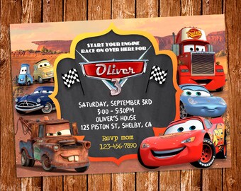 Cars Party Invitations 9