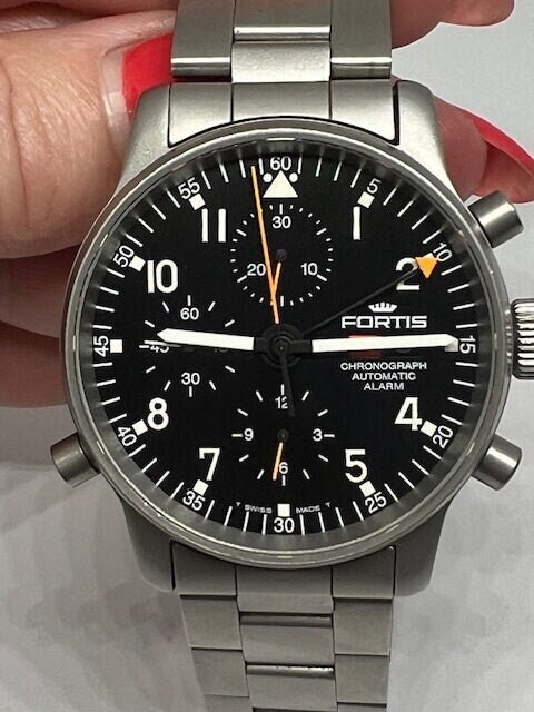 Fortis Swiss Made Automatic Watch – Stainless Steel, Black Dial - Etsy