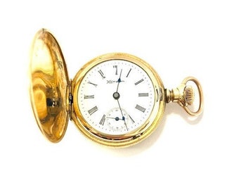 Antique Hampden Watch Co. Pocket Watch 14KT Yellow Gold MOLLY STARK Etsy