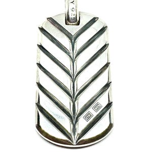 Yurman Mens Dog Tag David Yurman Chevron Mens Chevron Tag In