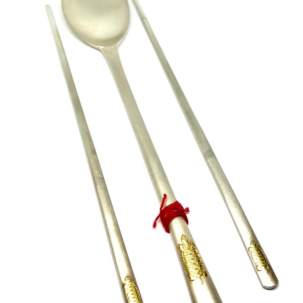 Korean Chopsticks and Spoon Set Etsy