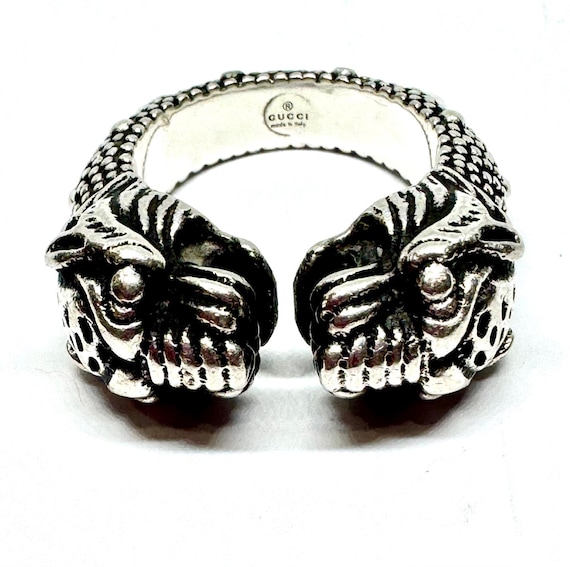 Gucci tiger head ring - Gem