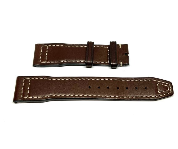 IWC Authentic 22MM  Brown Leather Strap - image 1