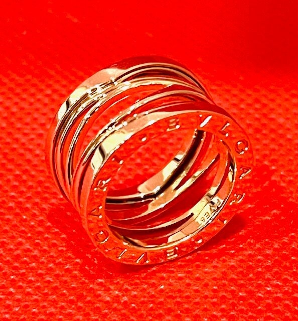 Bvlgari B.zero1 by Zaha Hadid Rose Gold Ring, Size 52-us 6 - Etsy