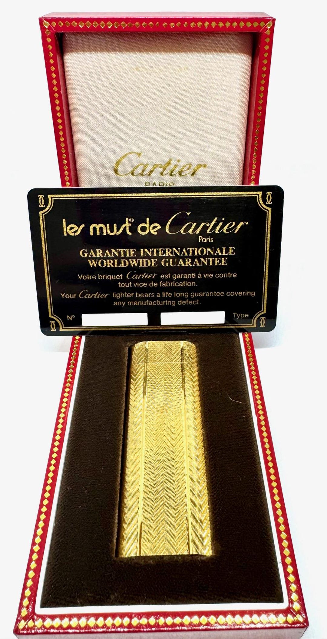 Vintage Must De Cartier Gold Plated Lighter – Timeless Luxury