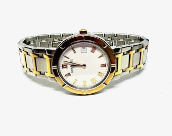 Beautiful Vintage Raymond Weil Genève Watch – Stainless Steel & 18K Gold Plated