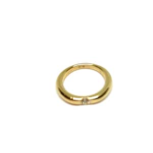 Cartier Ellipse Collection 18K Yellow Gold 0.25 CT Diamond Band Stackable Ring size 10 image 9
